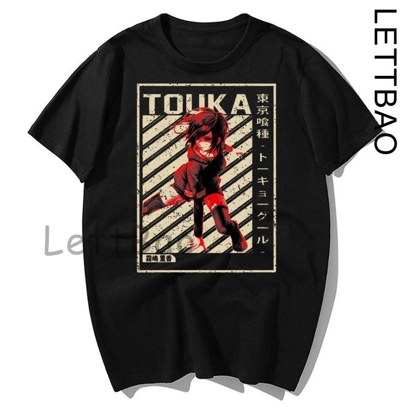 Japanese Anime Tokyo Ghoul T Shirt Men Kawaii Cartoon Kaneki Ken Graphic Fashion Unisex Tshirt M
