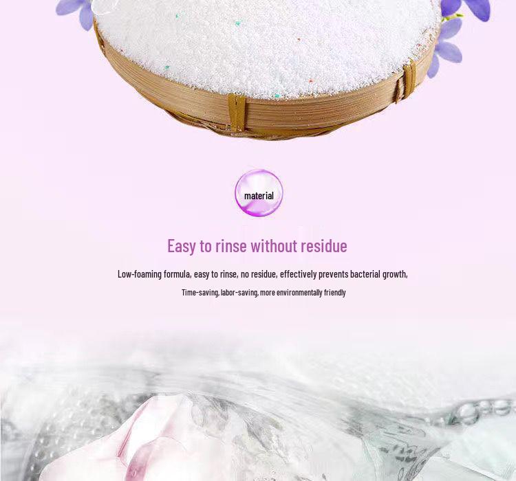 Lavender Scented Universal Laundry Detergent Powder – 20 Jin Bulk for Machine & Hand Wash, Stain Removal, Hotel & Household Use.