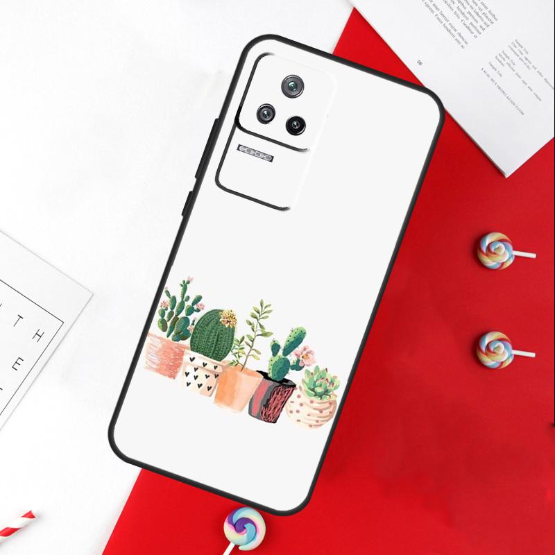 CACTUS BANANA RETRO VINTAGE SUMMER Cover For Xiaomi 14 Ultra 15 13 11T 12T 13T 14T Pro POCO X7 Pro X3 X5 X6 M6 F5 F6 Pro Case