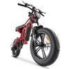 Hidoes HD-B6 Offroad Elektrofahrrad für Erwachsene 1200W Motor 48V15.6Ah Akku Stadtpendeln All-Terrain Elektrofahrrad 20 Zoll Fat Tires E-Mountainbike