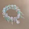 Butterfly Beaded Chic Bracelet With Adjustable String For Womens Fashion