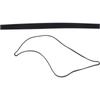 10 Pcs Standard Resilience Black Rubber Bands Large Duty Rubber Elastic Strap Silicone Wrapping Notebook Office