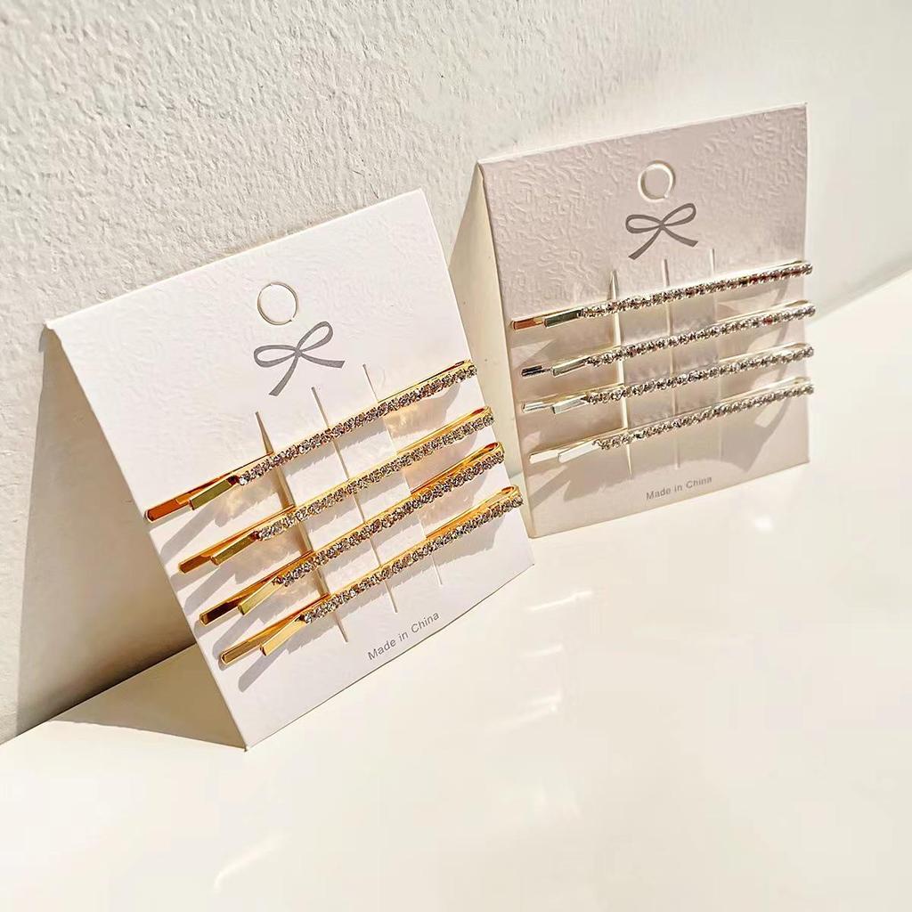 Kim Jennie Rhinestone Hair Clip: Super Shiny Bobby Pin for Bangs, Fairy Clip Style