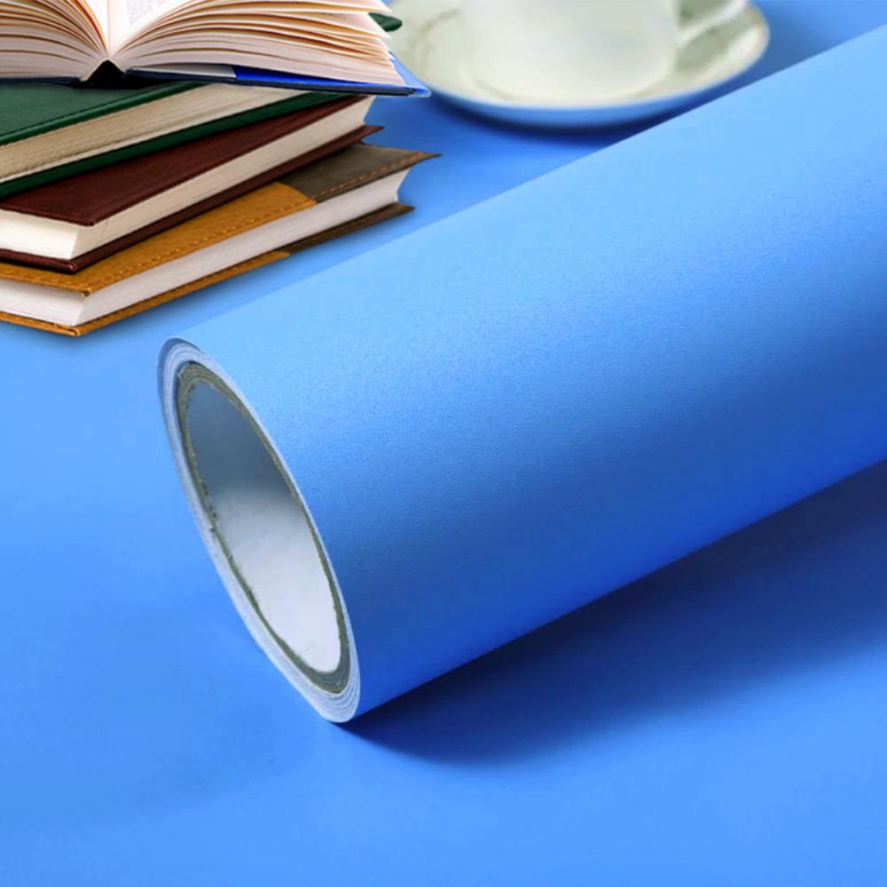 Ensfarvet vanntett tapet Rom Selvklebende Svart Hvit Garderobe Kjøkken Matt Møbelveggklistremerke, Tilpassbar bredde