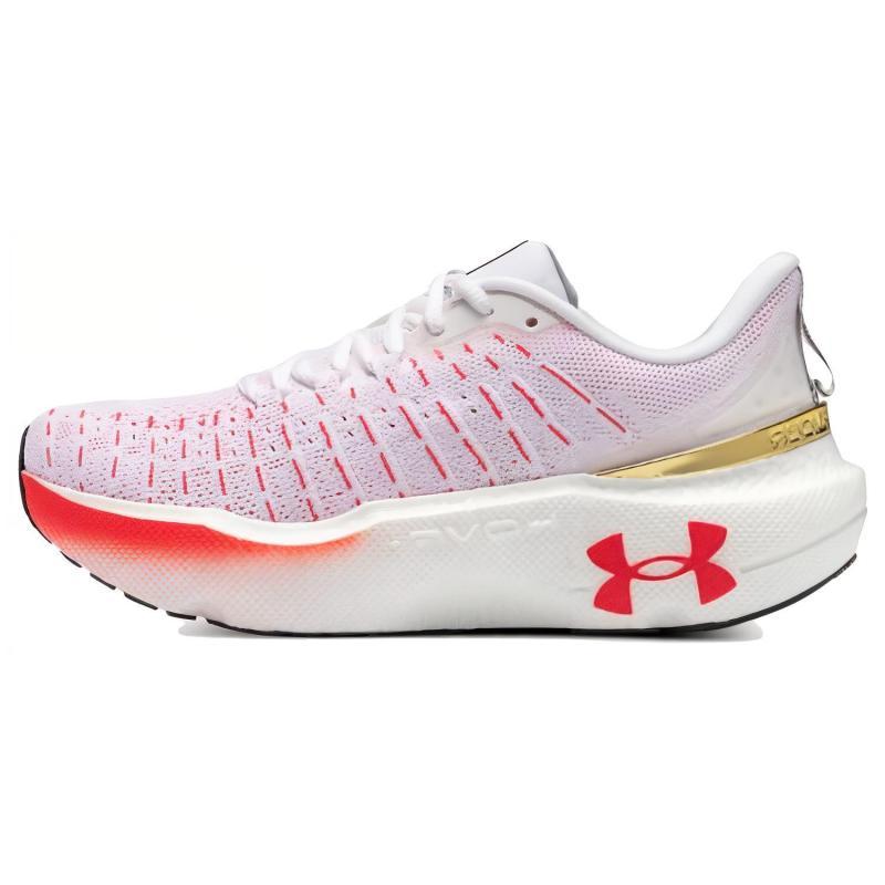 Under Armour Hovr Infinite Elite Shoes  White Metallic Gold  Women s Sneakers 3027199-101 36.5
