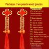 Pure Copper Chinese Lucky Knot Pendant with Five, Six, and Ten Emperor Coins - Door or Threshold Decoration.