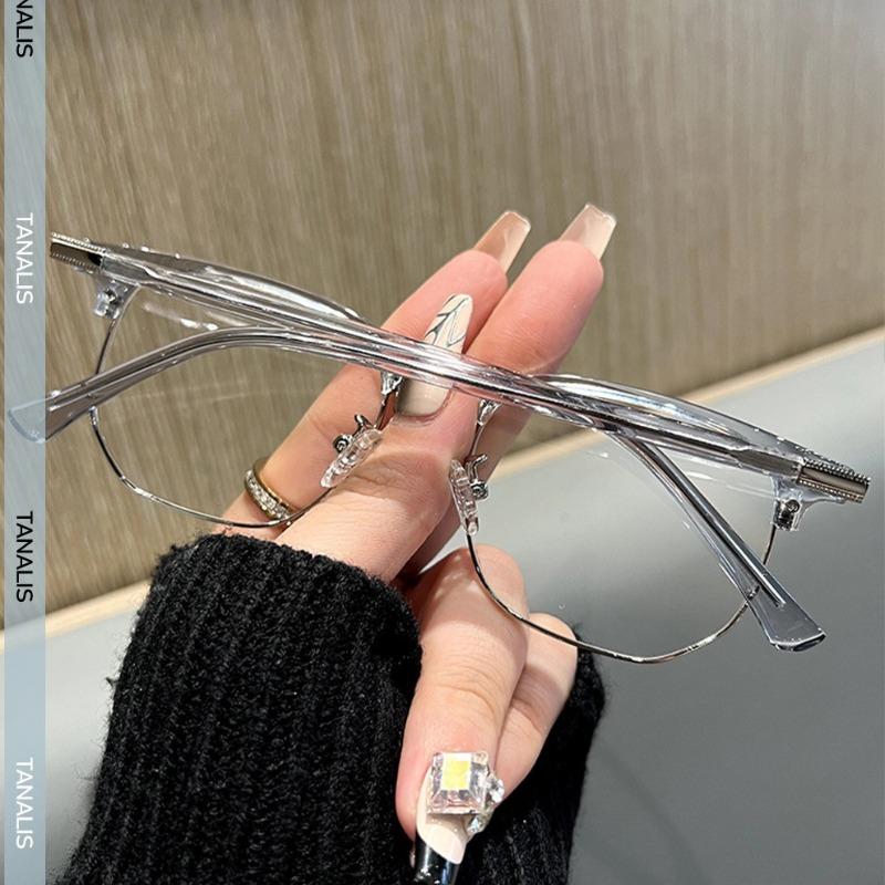 Half Frame Myopia Glasses Fashion Shortsighted Eyeglasses Men Women Optical Goggles Diopter -1.0 To -6.0 Computers Glasses