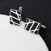 Sophisticated French Design Copper Cufflinks Nonslip Formal Attire Accessories Ergonomic Mechanism For Groomsmen