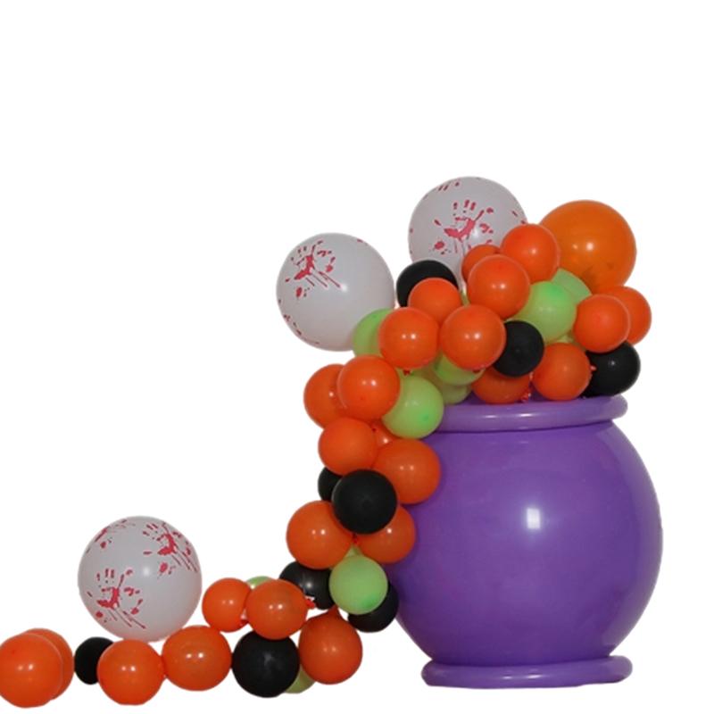 97 STÜCKE/Set DIY Langlebige Hexenkesselform Partydekorationen Hintergrundballons Horror Halloween