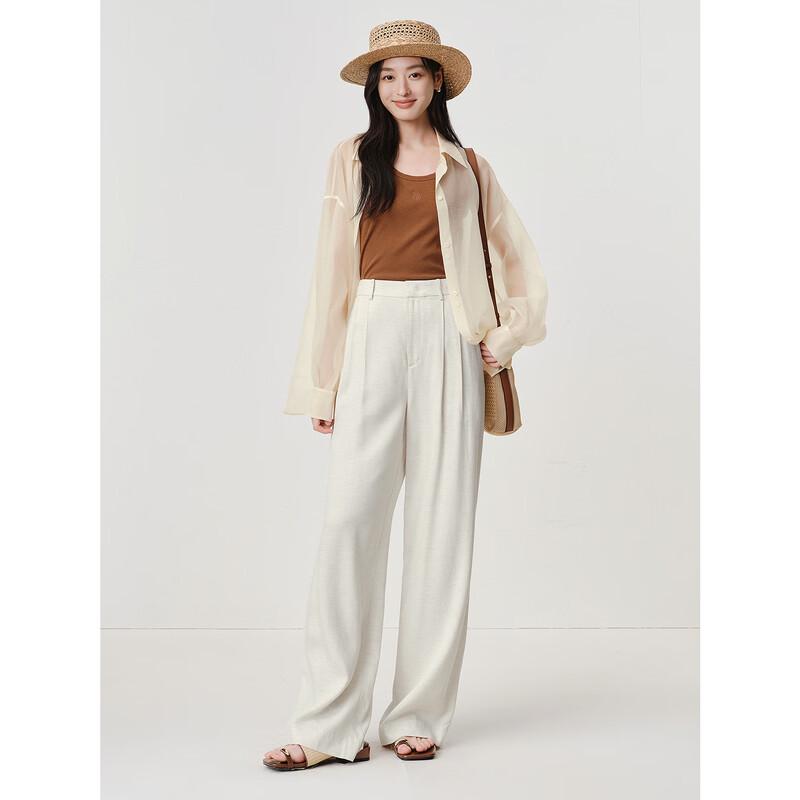 Annacau Baseline Women's Pleated Straight-Leg Trousers