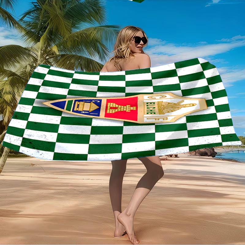 Elche Symbol Beach Towel Microfiber Beach Towel, Lightweight and Quick-Dry, for Summer Travel, Swimming Pool Fan Birthday Gift
