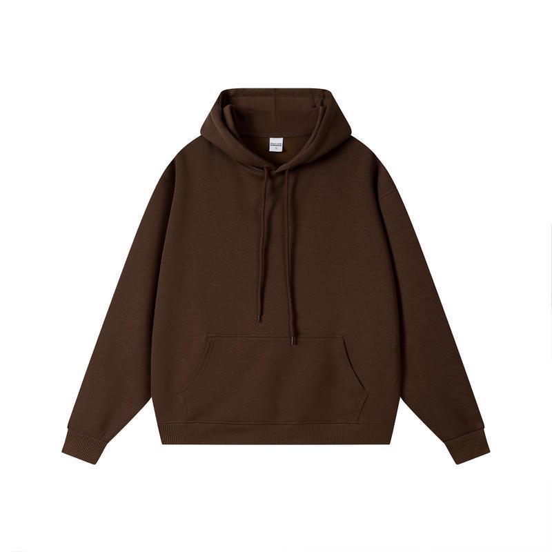 Women's Thick Hooded Pullover Sweatshirt - Loose, Drop Shoulder, Cute & Versatile College Style for Autumn 2024 Arrival