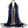 Fashion Women Muslim Long Soft Cotton Shawl Luxury Scarf Tassel Stole Wrap