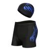 Blue Flames Trunks + Cap