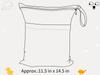 ALVABABY Wet Bag Set of Diaper Waterproof Swimsuit Large Bathing Travel Small Item Stroller Machine Diaper Waterproof Waterproof Swimsuit 2, Pouch,