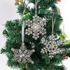 Christmas Tree Decoration Christmas Metal Snowflake Pendant Creative New Water Diamond Snowflake Christmas Widget