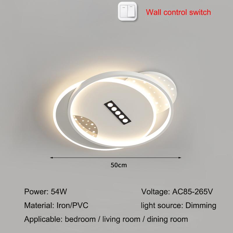 Three-color Dimming Indoor Ceiling Lamp Bedroom Living Room Dining Room Lighting Modern Square Round Ceiling Lamp 110V 220V