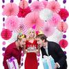 Party Birthday Decoration Arrangement Paper Fan Flower Honeycomb Ball Paper Flower Ball Balloon Cover Baby Birthday Arrangement