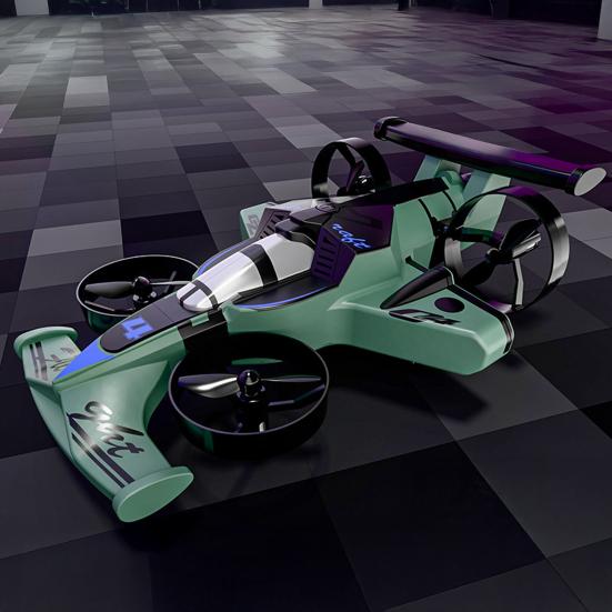 Jucărie Drone Mașină Zburătoare 2-în-1 Control de la Distanță Mini Quadcopter Aer-Sol Mașinuță Jucărie Copii Adulți Începător 2.4GHz RC Aeronavă Stunt Mașină Drift Jucărie