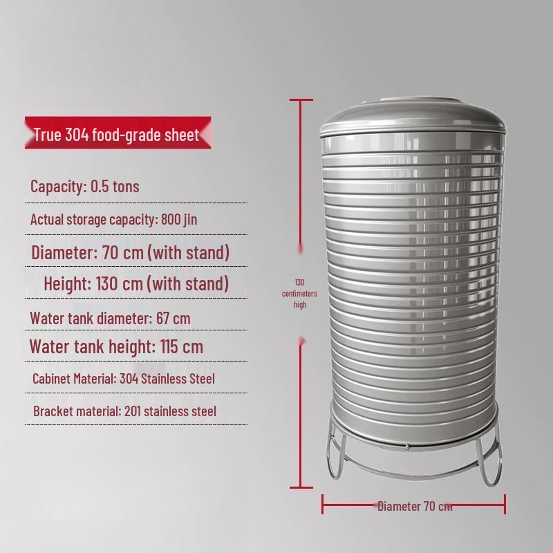 Stainless Steel Vertical Water Storage Tank