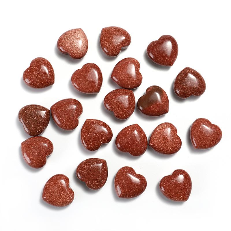 2cm Natural Rose Quartz Heart Crystal Gemstone