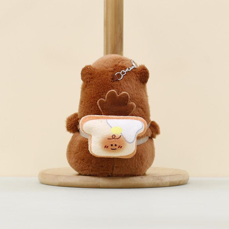 Capybara Pendant Plush Animal Keychain Bag Decoration Cute Doll Gift Holiday