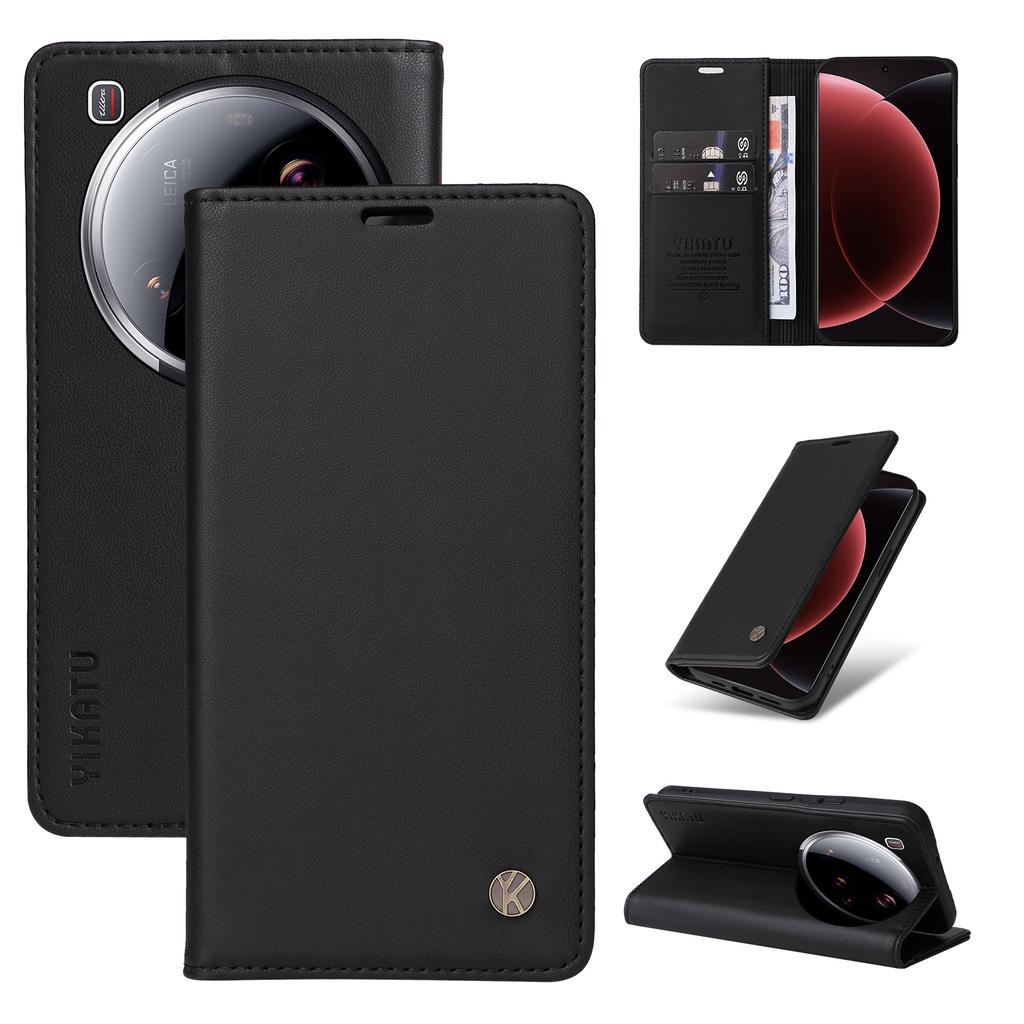 For Xiaomi 15 Ultra Phone Cases YIKATU Magnetic Closure PU Leather Mobile Cover