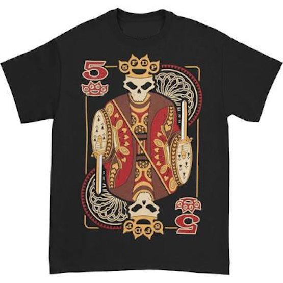 T-shirt 5 Finger Death Punch 2014 Tour Playing Card XL XL