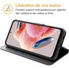 Coque - Xiaomi - Redmi Note 12 - Anti-Rayures - Souple - Porte-Carte - Noir
