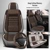 All-Season Breathable Cotton Linen Car Seat Cushion for Five-Seater, Full Surround, Comfortable and Simple Design