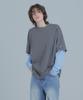 Peulaentigseobiseu Vintage Layered Long Sleeve - Charcoal