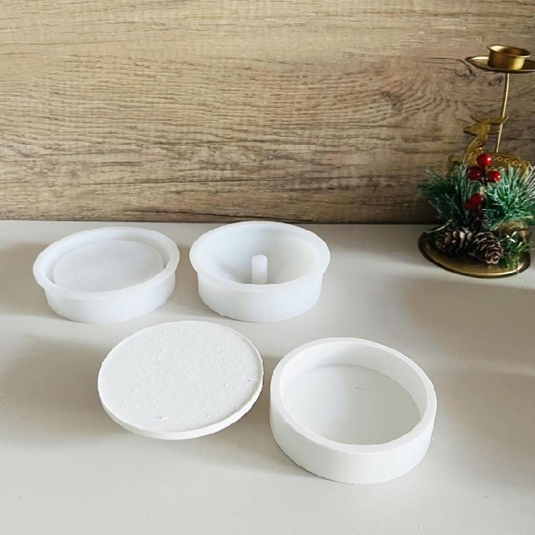 Handmade Candle Holder Molds Concrete Cement Plaster Molds Outdoor Garden Candlestick Silicone Molds Table Decorations