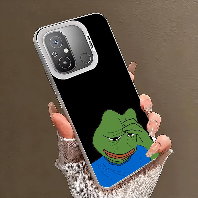 

Funny Sad Forg P-Pepe Meme Soft Phone Case for Xiaomi Redmi 15C 15 14C 13C 12C Poco X5 X6 X7 Pro X3 F8 F7 Ultra M8 13 12 Cover B Xiaomi Redmi 15 4G
