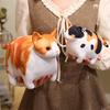 20/35/50cm Lovely Chubby Cat Plush Toys Cute Orange Cat Tabby Cat Plushie Pillow Creative Birthday Christmas Gift