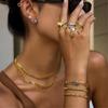 Tassels Rings Freshwater Pearls Flower Detail Stainless Steel Jewelry For Casual Or Formal Wear