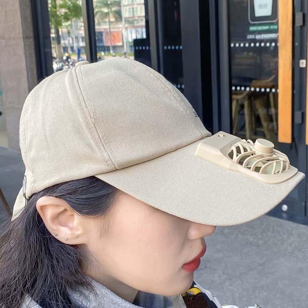 Portable Rechargeable Fan Hat Long-lasting Anti-collapse Cooling Peaked Cap Outdoor