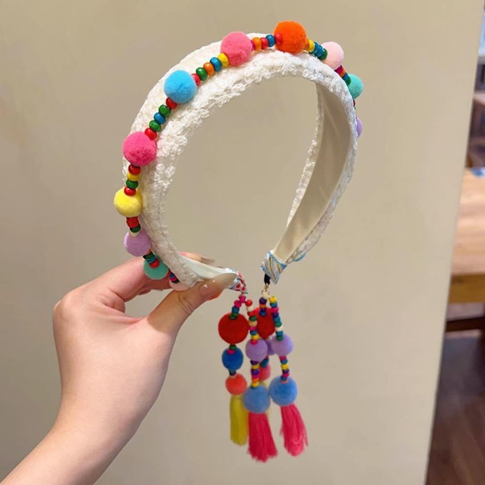 Cloth Tassels Hairdband Exotic Bohemian Headbands Vintage Ethnic Style Headband  Hair Accessories