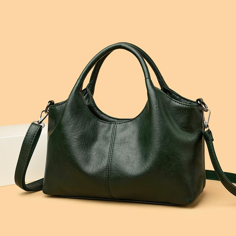 New Women's Bag, Light Commuter Messenger Bag, High-texture Soft Leather Handbag, Large-capacity Shoulder Bag.