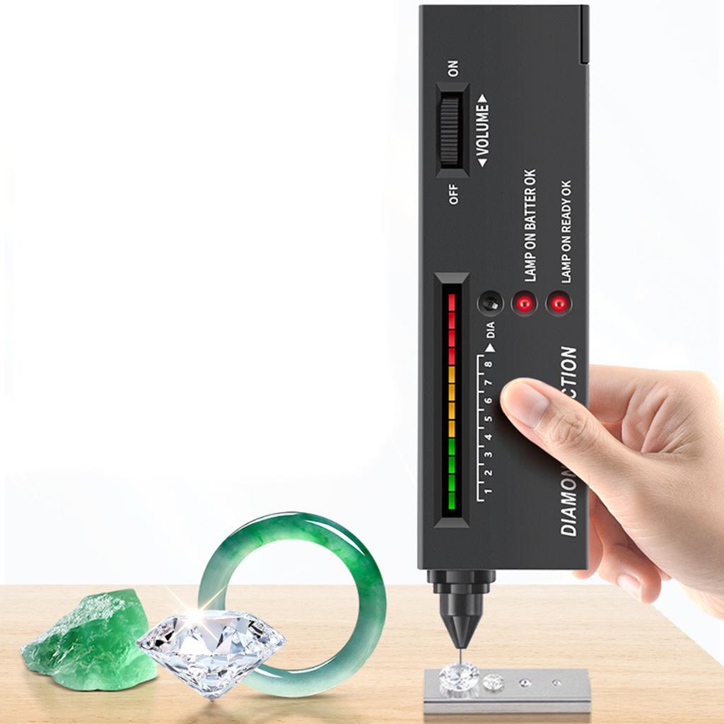 High Precision Diamond Tester Pen Diamond Testing Tool ABS Texture Diamond Testing Device for Jewelers and Enthusiasts