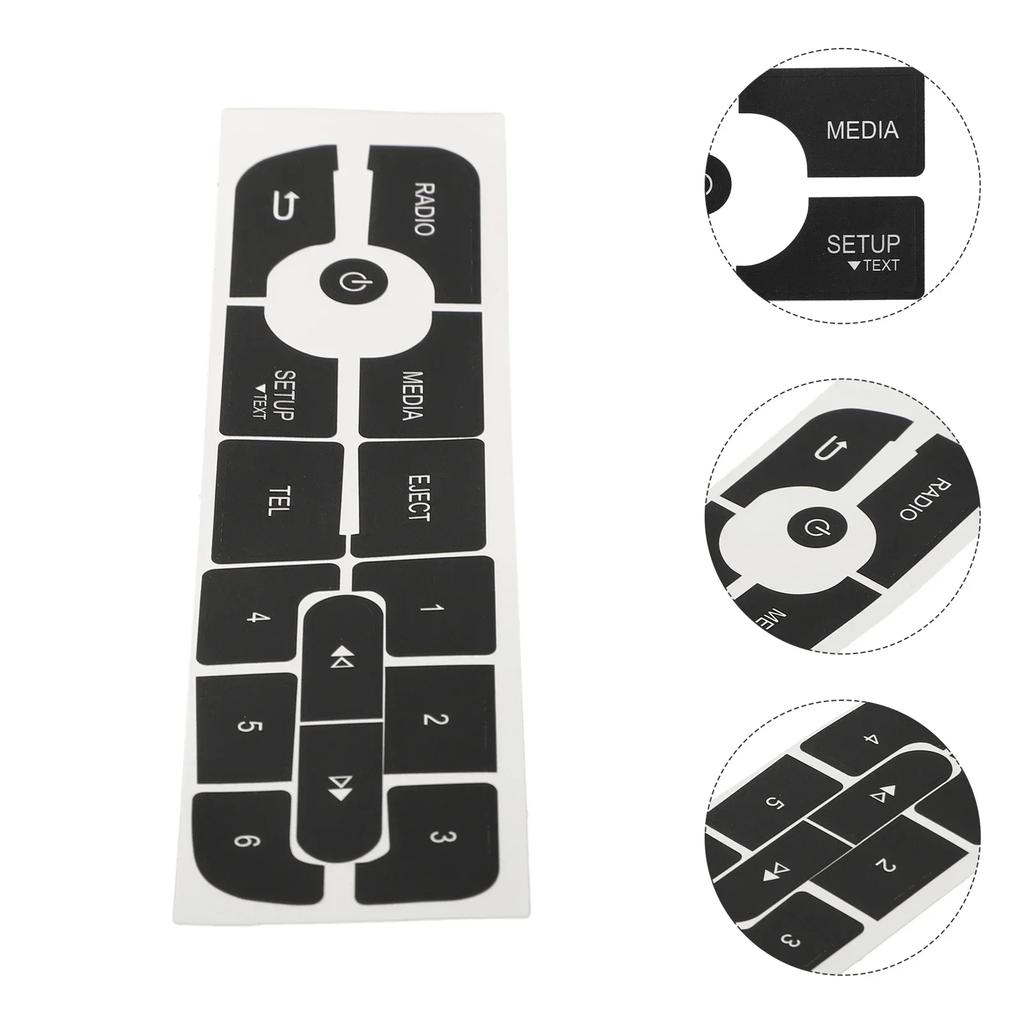 Auto Knöpfe Reparatur Aufkleber CD Radio Audio Knöpfe Reparatur Aufkleber Aufkleber Für Megane Für Master III Ersatz