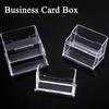 1/2/3PCS Clear Acrylic  Display Stand Transparents Desktop Organizer with Storage Shelf for Office Business Cards