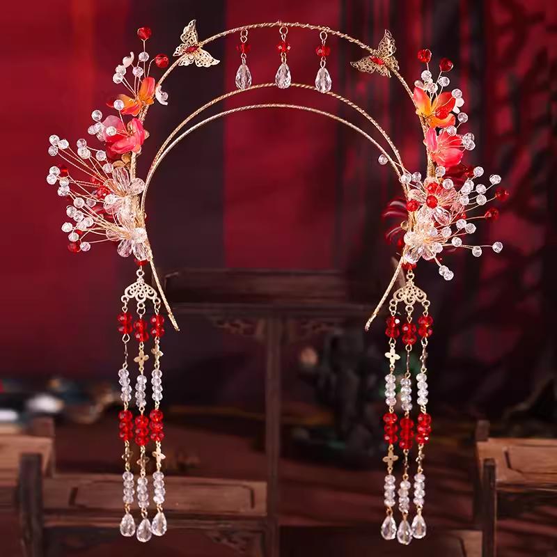 Elegant Ancient Chinese Hanfu Hair Accessories Tassel Headband Fairy Everyday Hairpins Retro Alloy Hairbands
