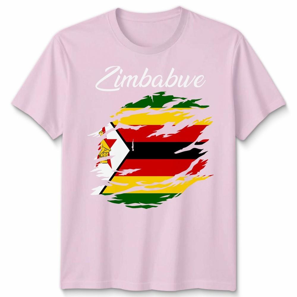 Zimbabwe Flag Unisex T Shirt Country Nationality Support Sports Pride Tee