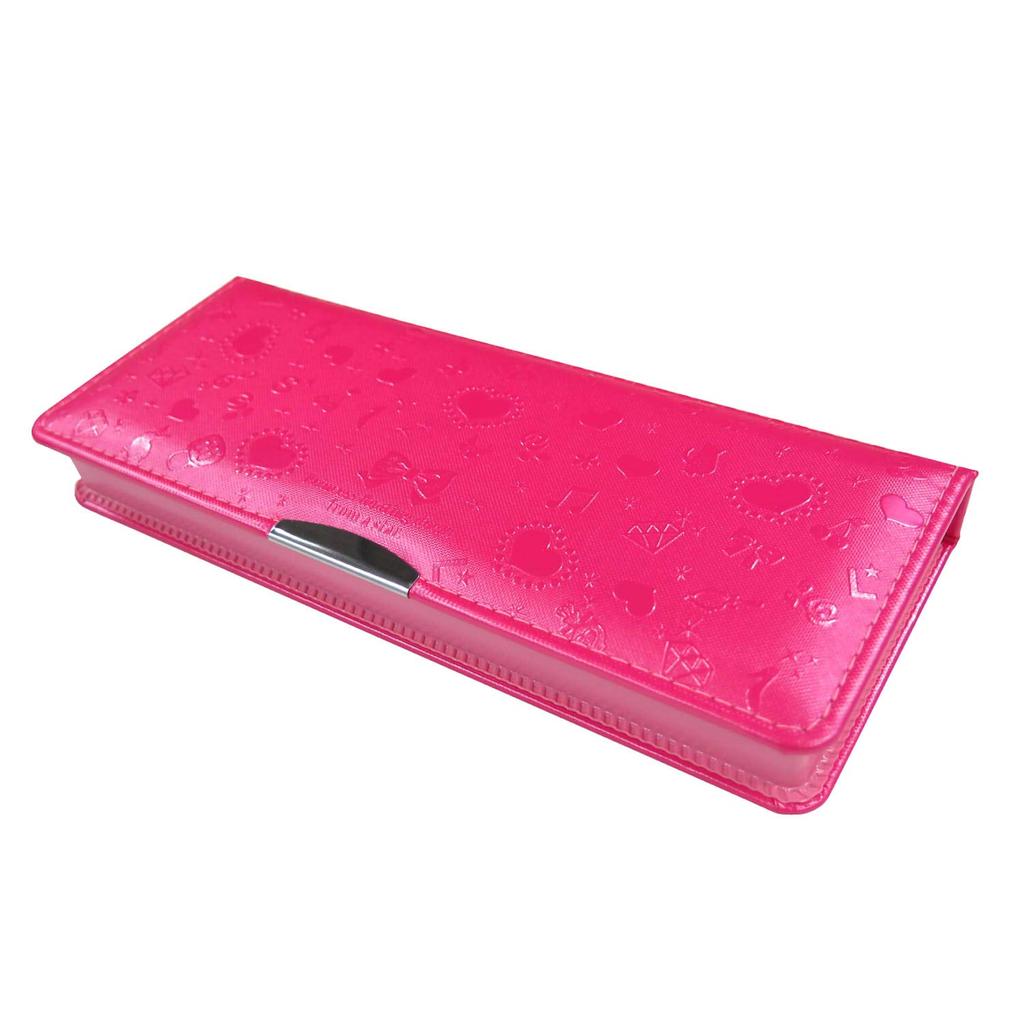 Kutsuwa Pen Case Magnetic Pencil Holder Hanekal Mini 1 Door Pukkuri Pink CB301PK