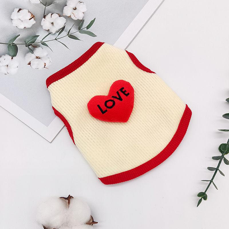 Kitten Clothes Are Super Small 0 To 3 Months Pet Cats and Dogs Spring and Autumn Small Vest Teddy Pomeranian Puppy Clothes
