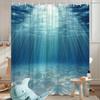 Mehrdesign-Duschvorhang mit Haken Einfach aufzuhängen Wasserdicht Leicht zu reinigen Für Zuhause Hotel Wohnheim Badezimmer Dekoration