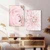 Scandinavian Pink Flower Cherry Blossom Rose Peony Nordic Posters And Prints Wall Art Canvas Painting Wall Pictures For Living Room