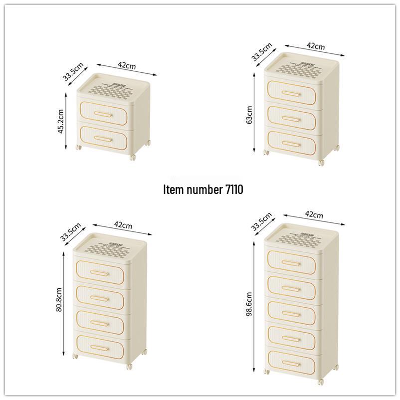 Multifunctional Storage Cabinet for Bedroom & Living Room: Bedside Table, Snack, Toy, Book & Clothes Organizer