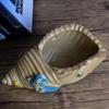 Large Unglazed Breathable Ceramic Succulent Pot for Asparagus Fern & Coin Grass - Creative Coarse Pottery Design