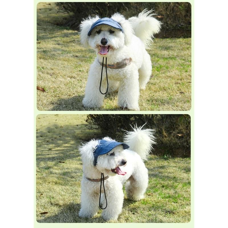 Sunproof Pet Outdoor Cap Comfortable Sun Hat For Dog Cats With Ventilated Ear For Daily Wear Walking Hiking Headwears